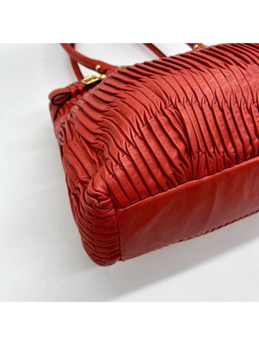 Coach Coral Gathered Leather Satchel Bag-22325 - Picture 7 of 12